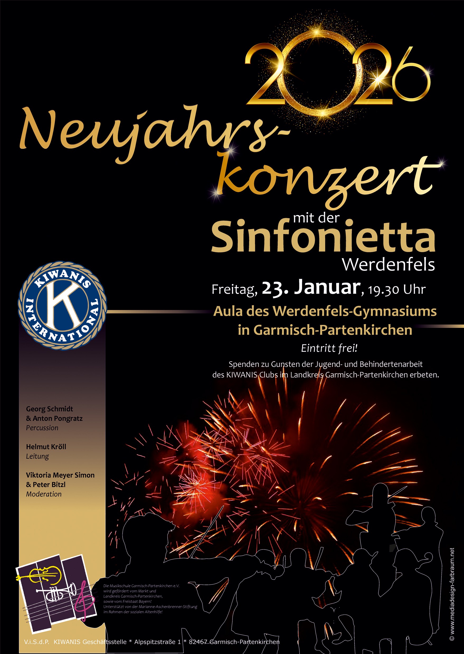 Kiwanis Neujahrskonzert 2026, Plakat