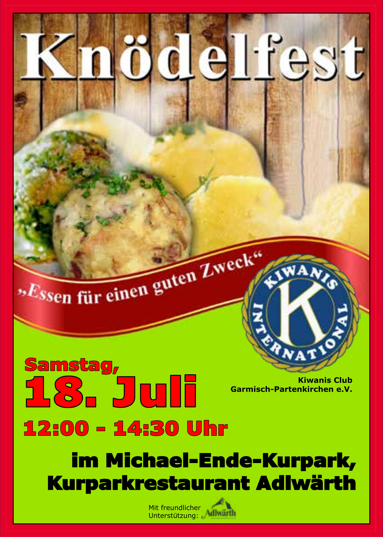 Plakat Knödelfest, 18.07.2026